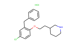 3-[2-(2-benzyl-4-chlorophenoxy)ethyl]piperidine hydrochloride
