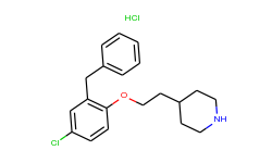 4-[2-(2-benzyl-4-chlorophenoxy)ethyl]piperidine hydrochloride