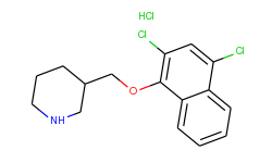 2,4-dichloro-1-naphthyl 3-piperidinylmethyl ether hydrochloride