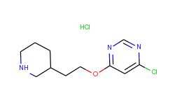6-chloro-4-pyrimidinyl 2-(3-piperidinyl)ethyl ether hydrochloride