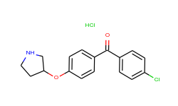 (4-chlorophenyl)[4-(3-pyrrolidinyloxy)phenyl]-methanone hydrochloride