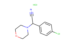 (4-chloro-phenyl)-morpholin-4-yl-acetonitrile hydrochloride