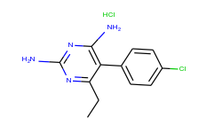 2,4-Pyrimidinediamine, 5-(4-chlorophenyl)-6-ethyl-, monohydrochloride