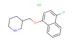 4-chloro-1-naphthyl 3-piperidinylmethyl ether hydrochloride