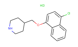 4-chloro-1-naphthyl 4-piperidinylmethyl ether hydrochloride
