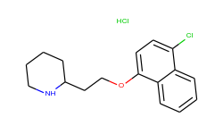 2-{2-[(4-chloro-1-naphthyl)oxy]ethyl}piperidine hydrochloride