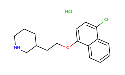 3-{2-[(4-chloro-1-naphthyl)oxy]ethyl}piperidine hydrochloride