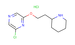 6-chloro-2-pyrazinyl 2-(2-piperidinyl)ethyl ether hydrochloride