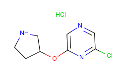 2-chloro-6-(3-pyrrolidinyloxy)pyrazine hydrochloride