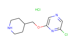 2-chloro-6-(4-piperidinylmethoxy)pyrazine hydrochloride