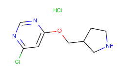 4-chloro-6-(3-pyrrolidinylmethoxy)pyrimidine hydrochloride
