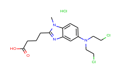 1h-benzimidazole-2-butanoic acid,5-[bis(2-chloroethyl)amino]-1-methyl-, hydrochloride