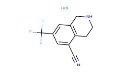 7-(trifluoromethyl)-1,2,3,4-tetrahydroisoquinoline-5-carbonitrile hcl
