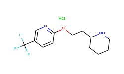 2-[2-(2-piperidinyl)ethoxy]-5-(trifluoromethyl)-pyridine hydrochloride