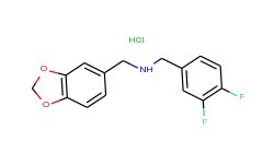 benzo[1,3]dioxol-5-ylmethyl-(3,4-difluoro-benzyl)-amine hydrochloride