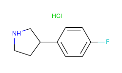 pyrrolidine,3-(4-fluorophenyl)-, hydrochloride(1:1)