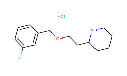 2-{2-[(3-fluorobenzyl)oxy]ethyl}piperidine hydrochloride