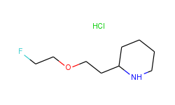 2-[2-(2-fluoroethoxy)ethyl]piperidine hydrochloride
