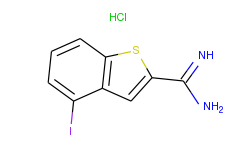 Benzo[b]thiophene-2-carboximidamide, 4-iodo-, monohydrochloride