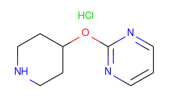 Pyrimidine, 2-(4-piperidinyloxy)-, monohydrochloride