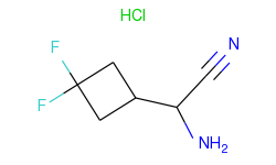 2-amino-2-(3,3-difluorocyclobutyl)acetonitrile hcl