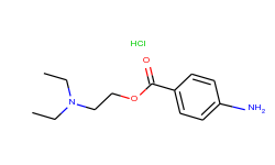 Benzoic acid, 4-amino-, 2-(diethylamino)ethyl ester, monohydrochloride