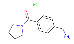 1-[4-(pyrrolidin-1-ylcarbonyl)phenyl]methanamine hydrochloride