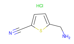 2-Thiophenecarbonitrile, 5-(aminomethyl)-, monohydrochloride