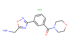 {3-[3-(morpholin-4-ylcarbonyl)phenyl]-1,2,4-oxadiazol-5-yl}methylamine hydrochloride