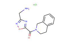 [5-(3,4-dihydroisoquinolin-2(1h)-ylcarbonyl)-1,2,4-oxadiazol-3-yl]methylamine hydrochloride