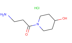 3-amino-1-(4-hydroxy-1-piperidinyl)-1-propanone hydrochloride