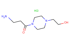 3-amino-1-[4-(2-hydroxyethyl)-1-piperazinyl]-1-propanone hydrochloride