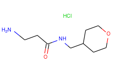 3-amino-n-(tetrahydro-2h-pyran-4-ylmethyl)-propanamide hydrochloride