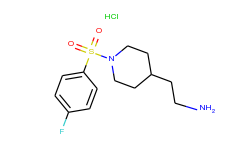 (2-{1-[(4-fluorophenyl)sulfonyl]piperidin-4-yl}ethyl)amine hydrochloride