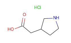 3-pyrrolidineacetic acid, hydrochloride
