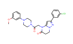 Pyrazolo[1,​5-​a]​pyrimidin-​5(4H)​-​one, 2-​(3-​chlorophenyl)​-​6,​7-​dihydro-​4-​[2-​[4-​(3-​metho