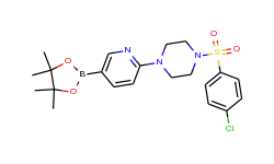 2-[4-(4-Chlorophenylsulfonyl)piperazin-1-yl]pyridine-5-boronic acid pinacol ester