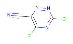 3,5-dichloro-1,2,4-triazine-6-carbonitrile