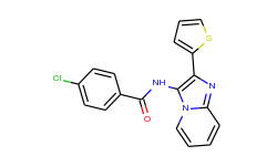 4-chloro-N-(2-thiophen-2-ylimidazo[1,2-a]pyridin-3-yl)benzamide