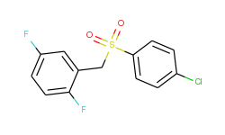 2-(((4-Chlorophenyl)sulfonyl)methyl)-1,4-difluorobenzene