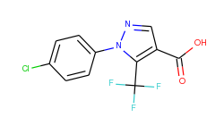 1H-Pyrazole-4-carboxylic acid, 1-(4-chlorophenyl)-5-(trifluoromethyl)-