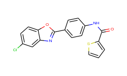 N-[4-(5-chlorobenzooxazol-2-yl)phenyl]thiophene-2-carboxamide