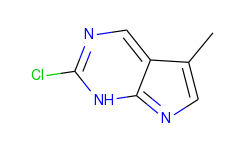 1H-Pyrrolo[2,3-d]pyrimidine, 2-chloro-5-methyl-