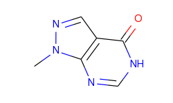 4H-Pyrazolo[3,4-d]pyrimidin-4-one, 1,5-dihydro-1-methyl-