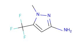 1H-Pyrazol-3-amine, 1-methyl-5-(trifluoromethyl)-