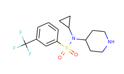 n-cyclopropyl-n-(4-piperidinyl)-3-(trifluoromethyl)benzenesulfonamide