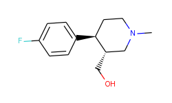 3-Piperidinemethanol, 4-(4-fluorophenyl)-1-methyl-, (3R,4S)-rel-