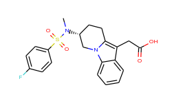 [(7R)-7-{[(4-fluorophenyl)sulfonyl](methyl)amino}-6,7,8,9-tetrahydropyrido[1,2-a]indol-10-yl]acetic 