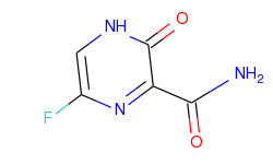 Pyrazinecarboxamide, 6-fluoro-3,4-dihydro-3-oxo-