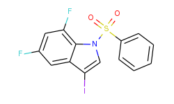 5,7-Difluoro-3-iodo-1-(phenylsulfonyl)-1H-indole